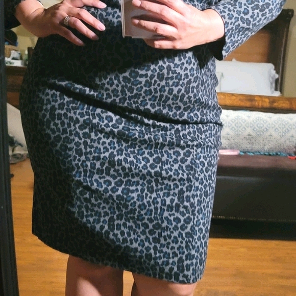 Talbots Animal print dress sz 14 - Picture 11 of 11